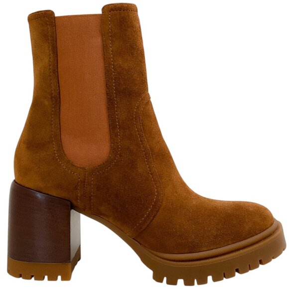 Casadei Cognac Suede Nomad Boots - Picture 2 of 7